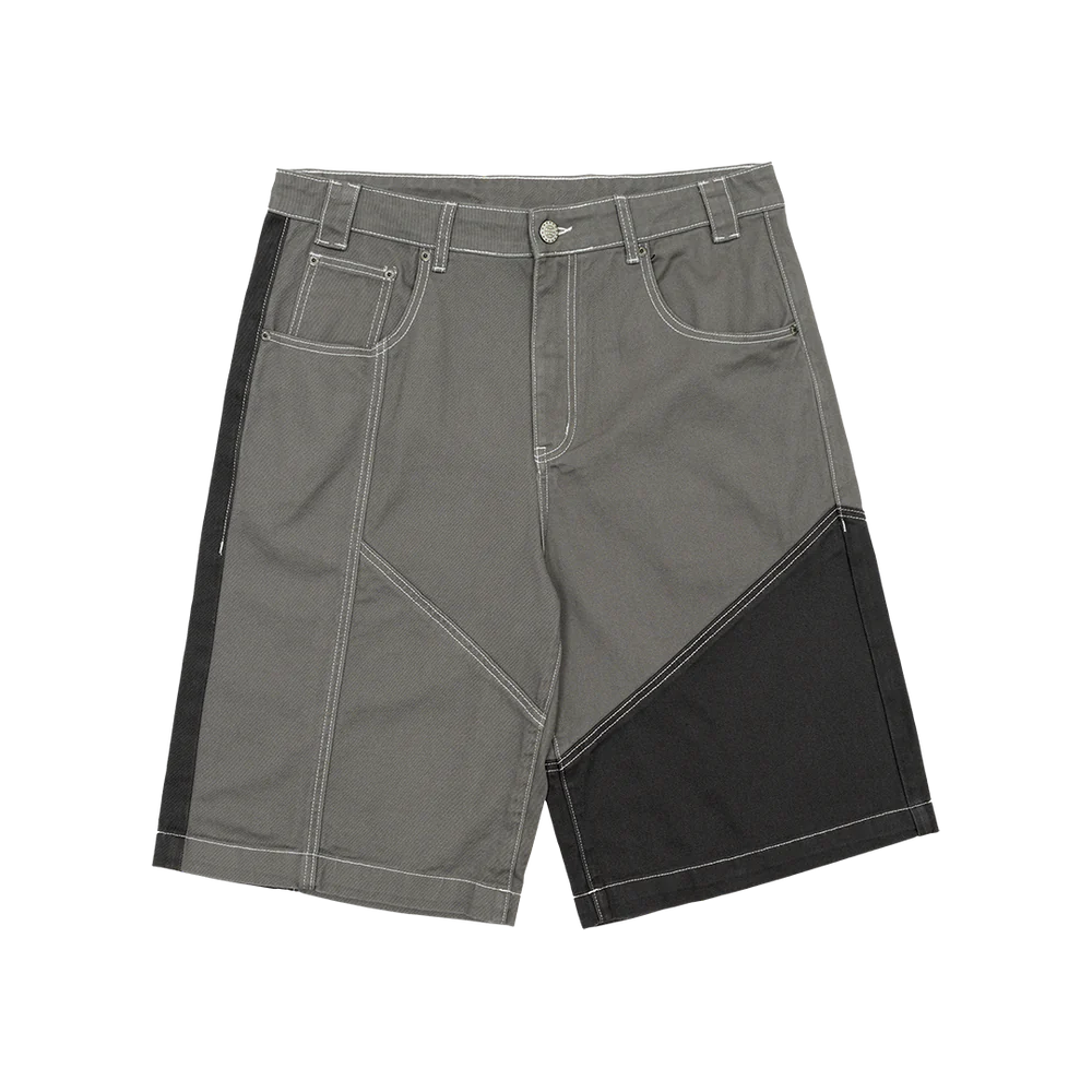 BUTTERFLY V2 SHORTS GREY AND BLACK DENIM BUTTERFLY V2 SHORTS GREY AND BLACK DENIM