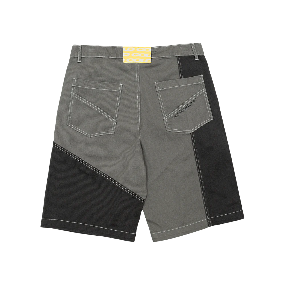 BUTTERFLY V2 SHORTS GREY AND BLACK DENIM BUTTERFLY V2 SHORTS GREY AND BLACK DENIM