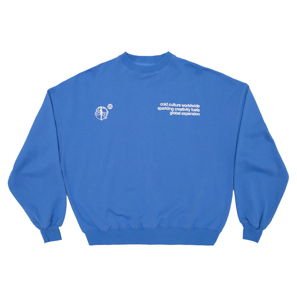 SPINNING CREWNECK HORIZON BLUE SPINNING CREWNECK HORIZON BLUE