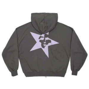 STARFACE ZIP HOODIE GREY