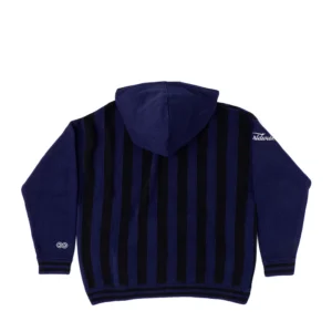 STRUCTURE KNIT HOODIE MIDNIGHT BLUE