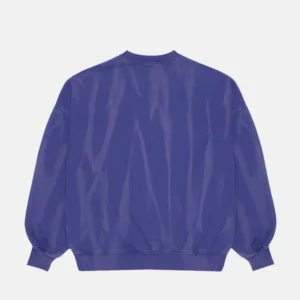 ITALIC EMBROIDERED CREWNECK FADED LILAC