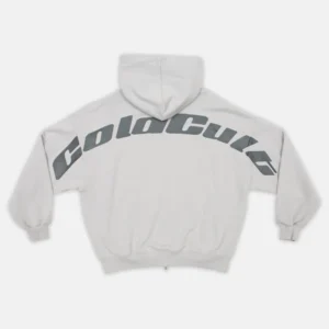 TRIPLE WORLD ZIP HOODIE PEARL GREY