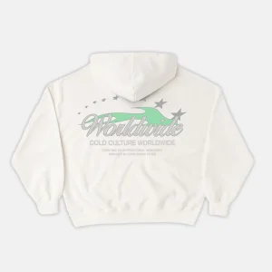 FLAME STARS HOODIE WHITE