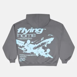 FLYING HOME HOODIE SMOKEY GREY