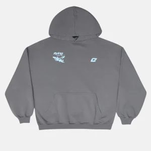 FLYING HOME HOODIE SMOKEY GREY