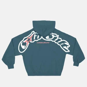 GOTHIC ARC HOODIE SLATE BLUE