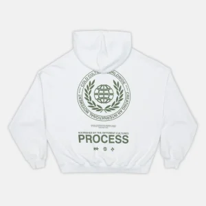LAUREL WORLD HOODIE WHITE