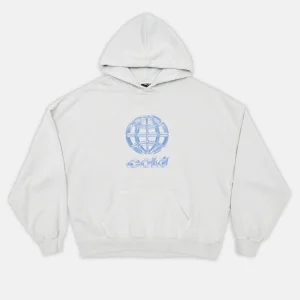 METALLIC WORLD HOODIE LIGHT GREY