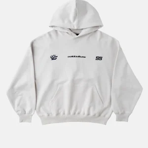 NOVA BEAR HOODIE GREYISH WHITE